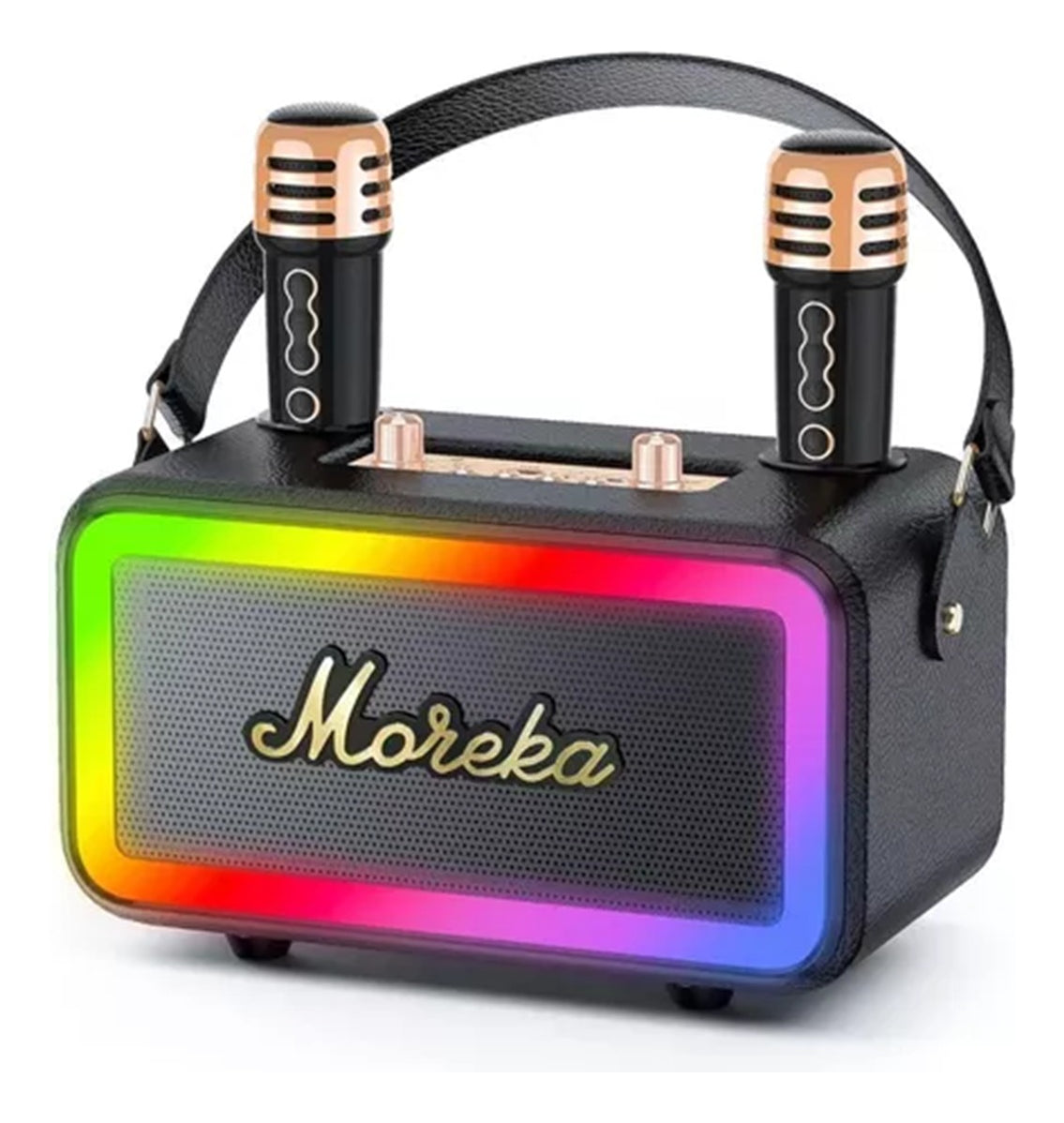 BOCINA KARAOKE 2 MICROS MOREKA-393+