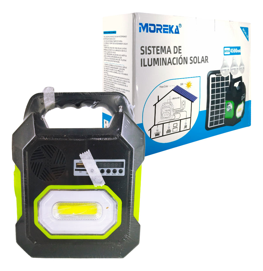 SISTEMA DE ILUMINACIÓN SOLAR MOREKA MOR-15