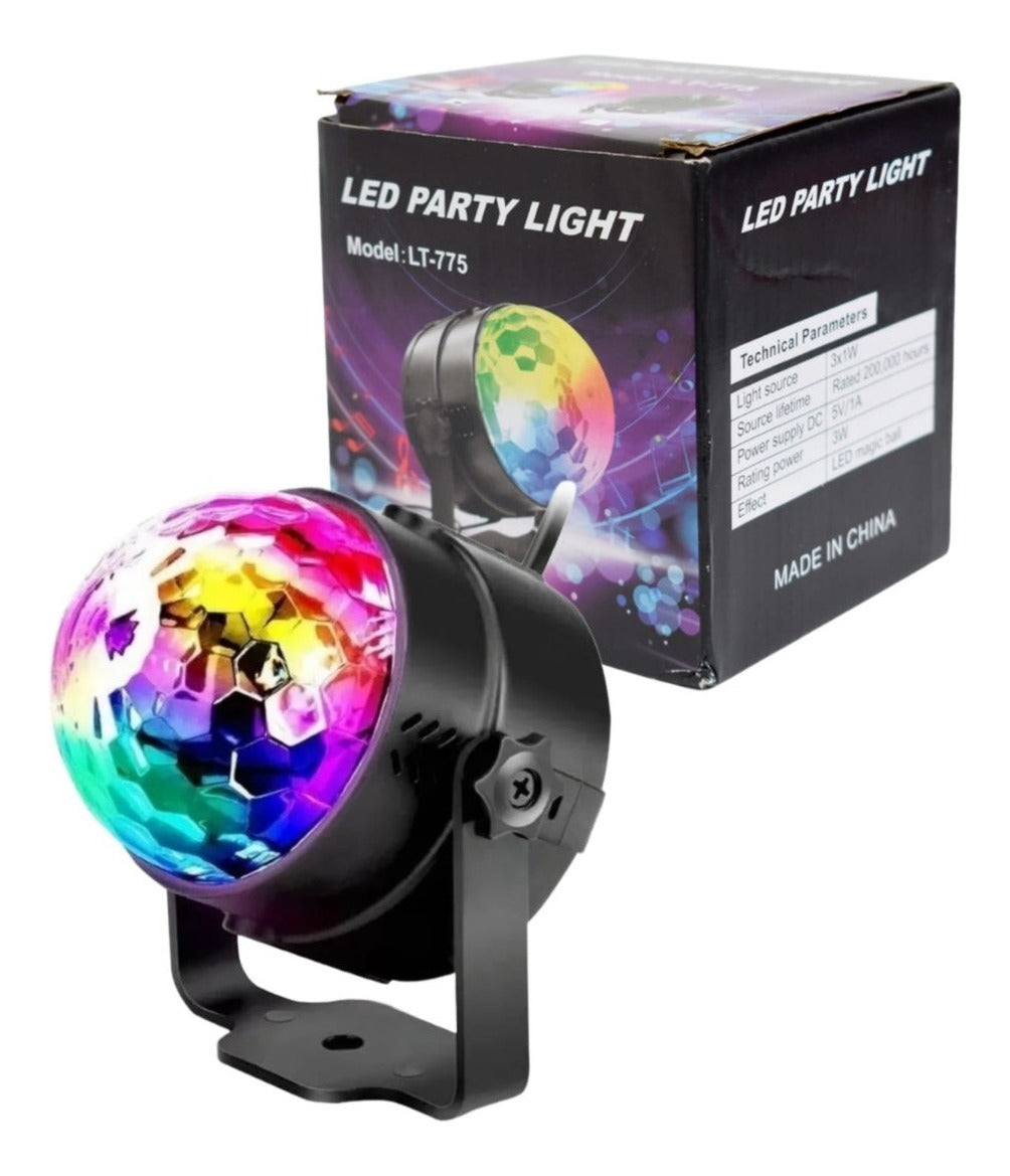PROYECTOR DE LUCES GIRATORIOS LED PARTY 2580