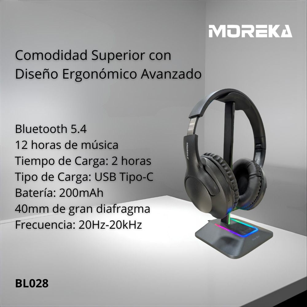 AUDÍFONO SUAVE DIADEMA BL028 MOREKA