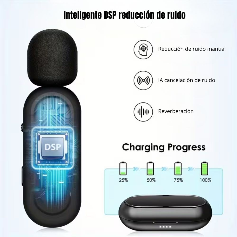 MICROFONO RECARGABLE PARA BLOGS, ENTREVISTAS MOREKA ML-01