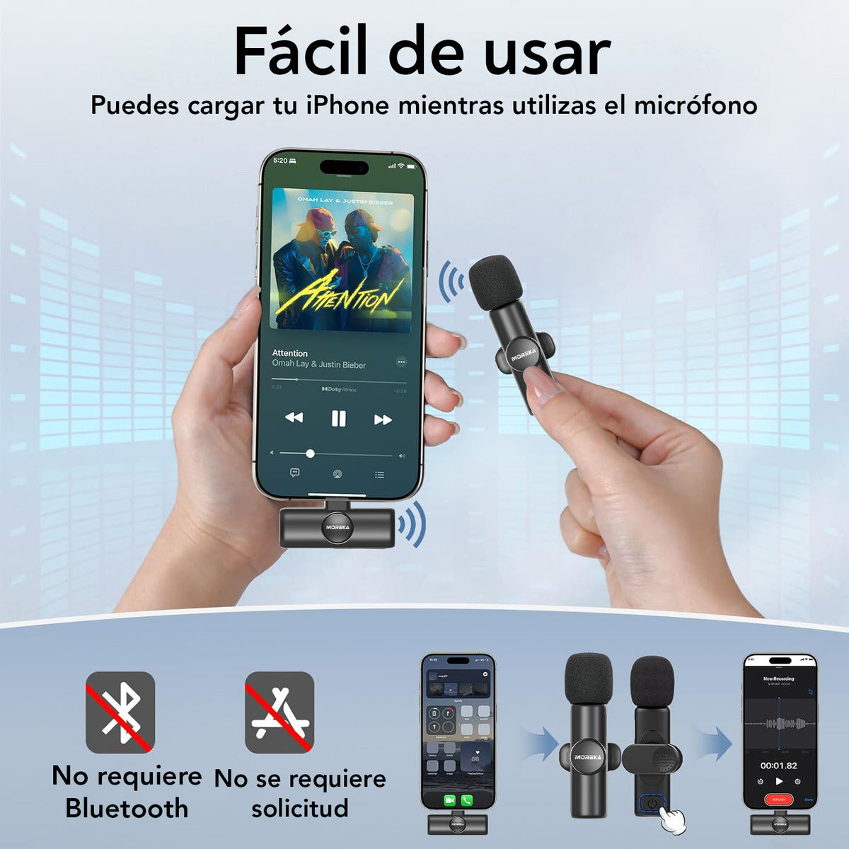 MINI MICRÓFONO INDIVIDUAL MOREKA ML-02