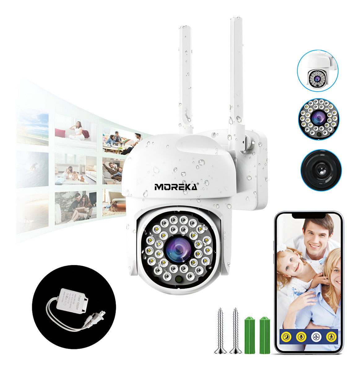 CÁMARA DOBLE ANTENA MOREKA JK-002