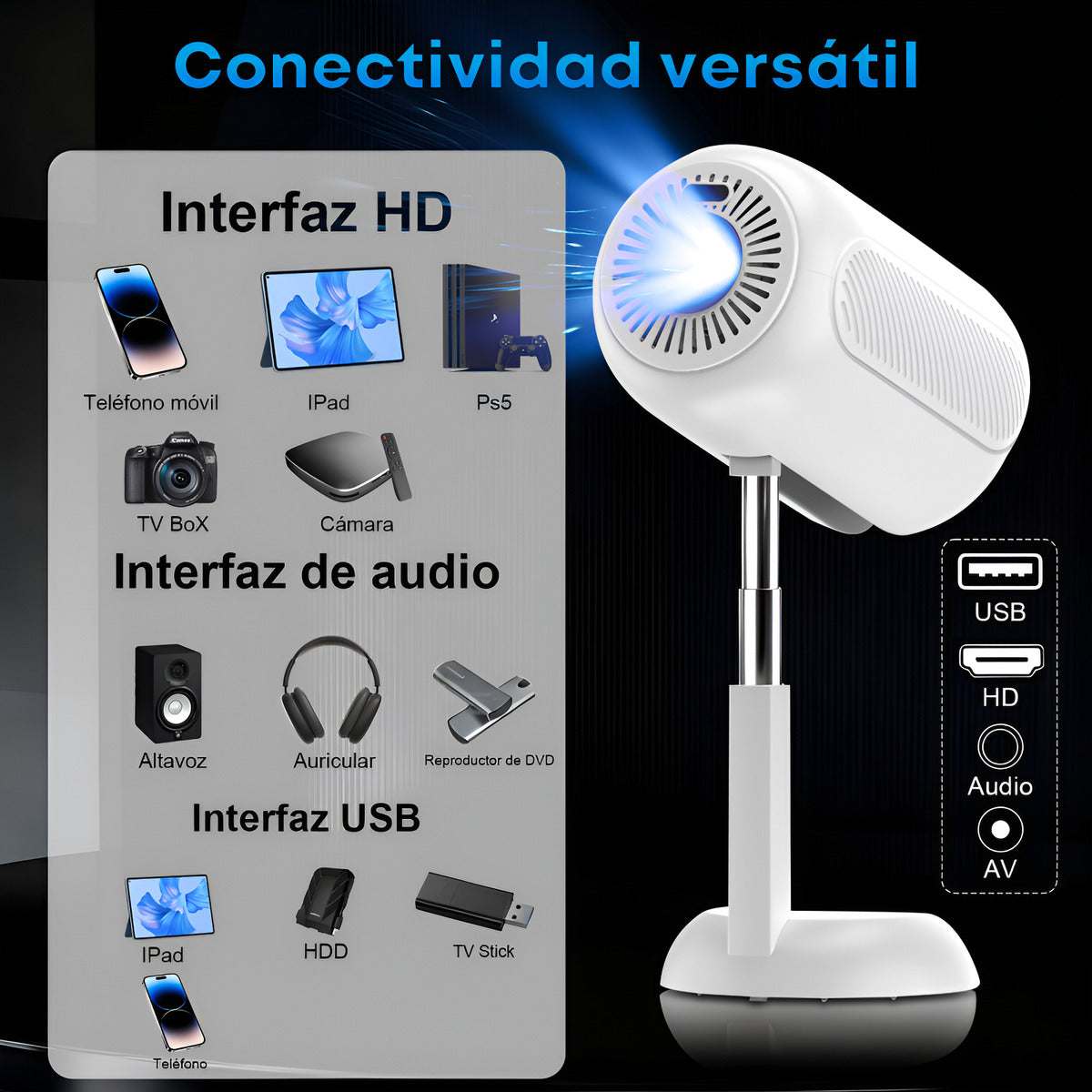 PROYECTOR HOGAR MOREKA MOP-07
