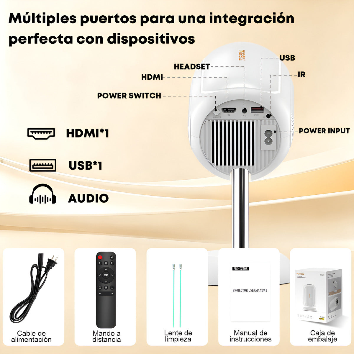 PROYECTOR HOGAR MOREKA MOP-07