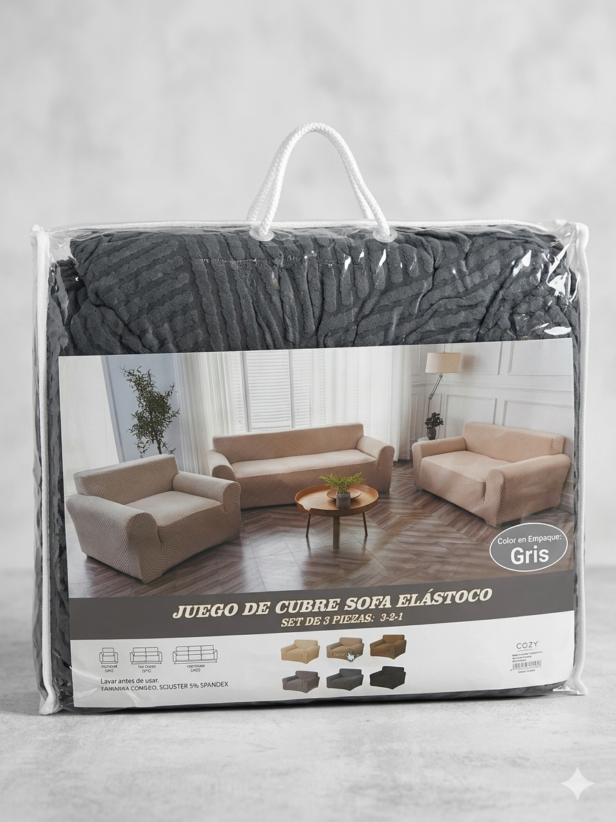 juego de cubre sillón 3 pz