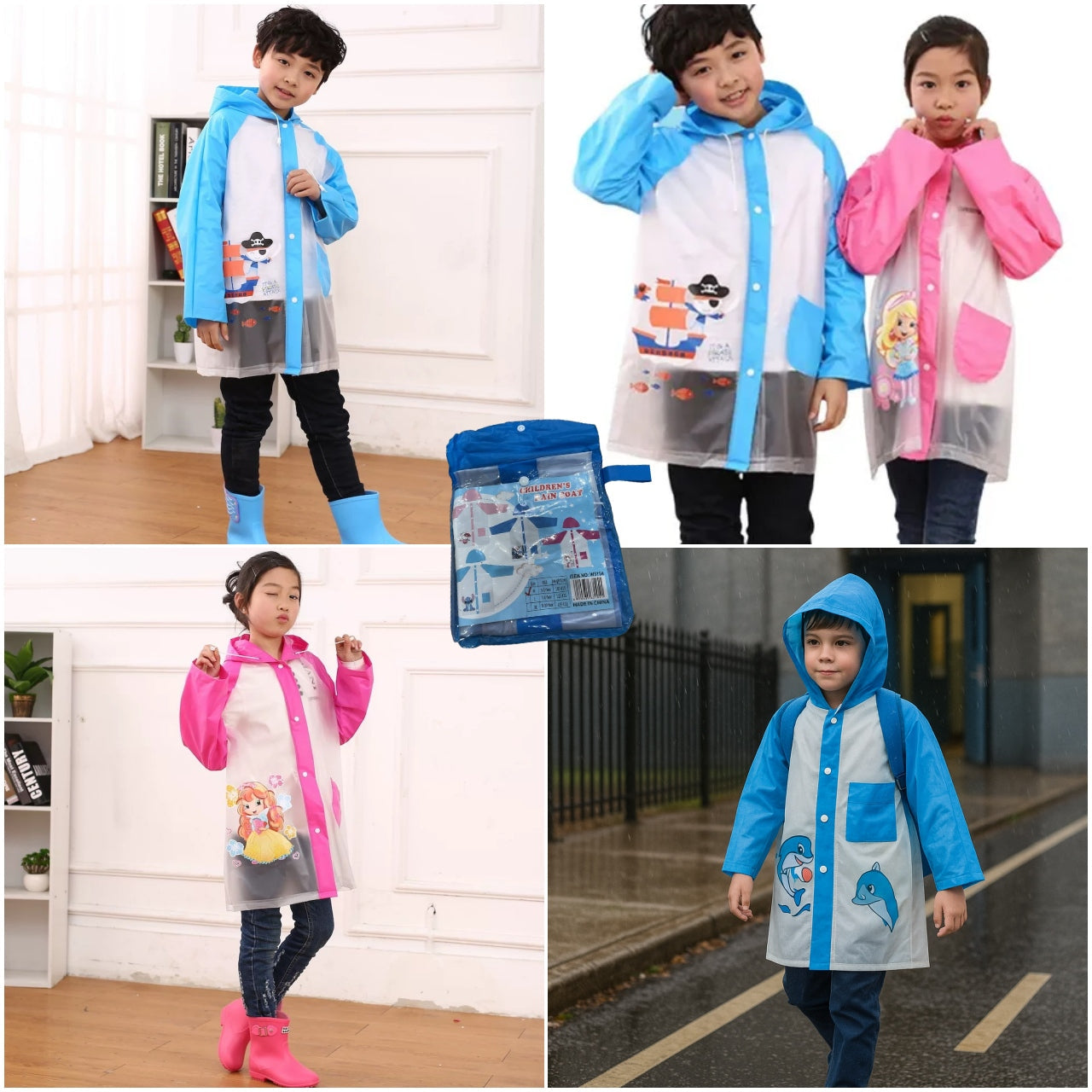 Impermeable niño reforzado