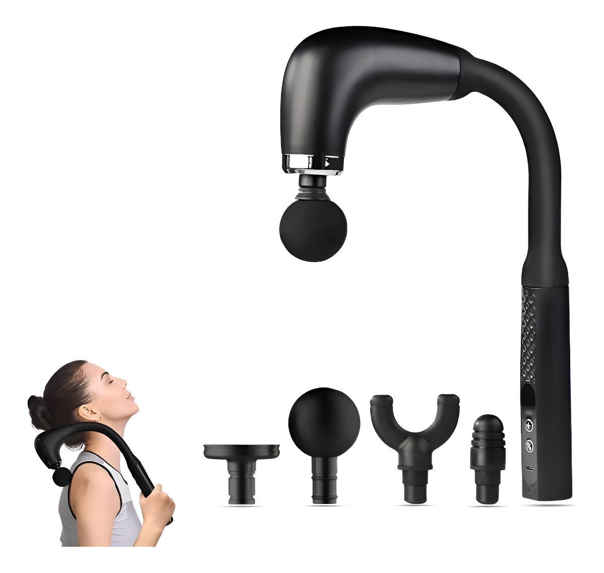 MASAJEADOR SET TODO EL CUERPO FASCIA GUN HB-027