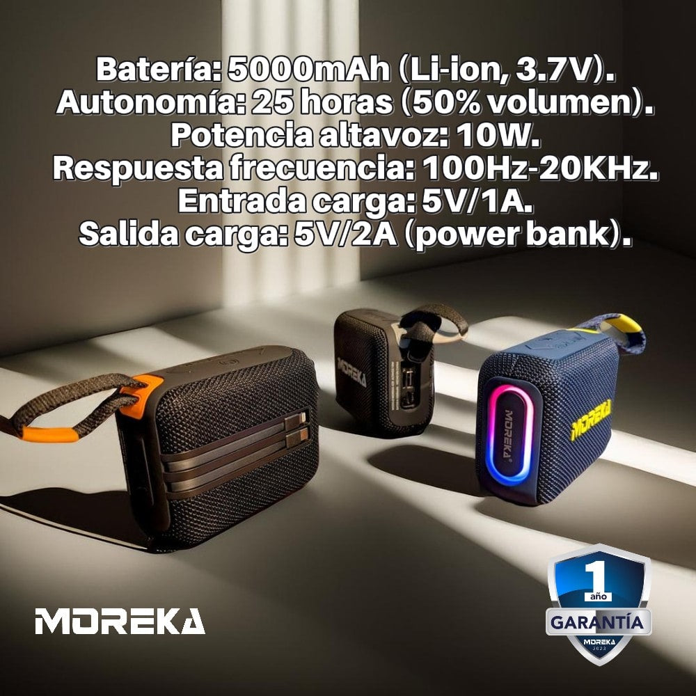 BOCINA MOREKA-428 10W Bluetooth Bluetooth