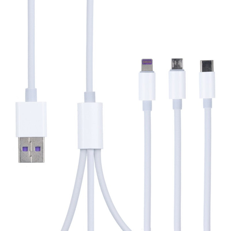 CABLE TRIPLE ENTRADA (B8,LIGHTING,C) USB MOREKA