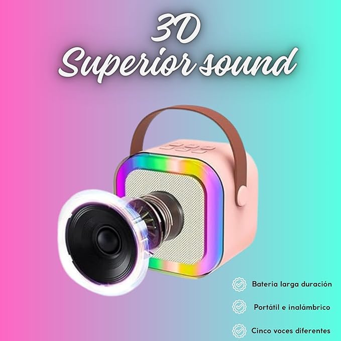 BOCINA KARAOKE 1 MICROFONO K12