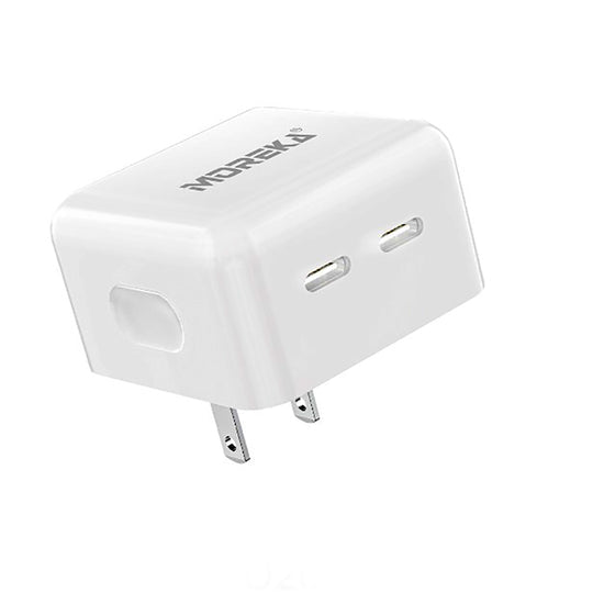 CUBO DOBLE PUERTO C CARGA RÁPIDA MOREKA CC21