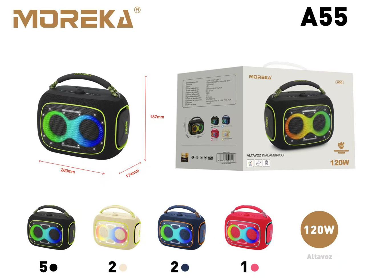 BOCINA MOREKA A55 120W