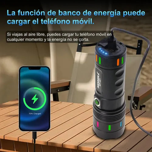 LINTERNA MOREKA RECARGABLE MT-021