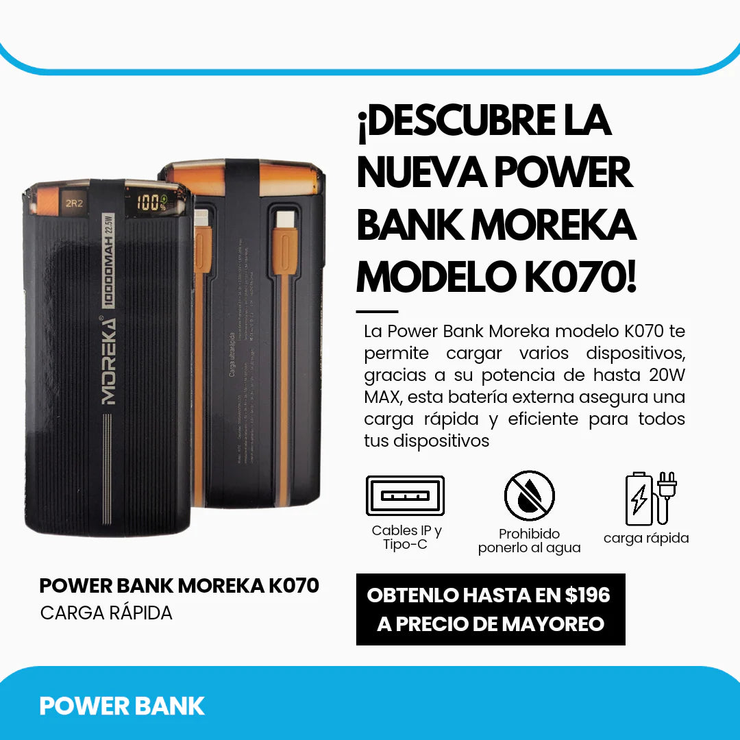 BATERIA POWER BACK MOREKA K070