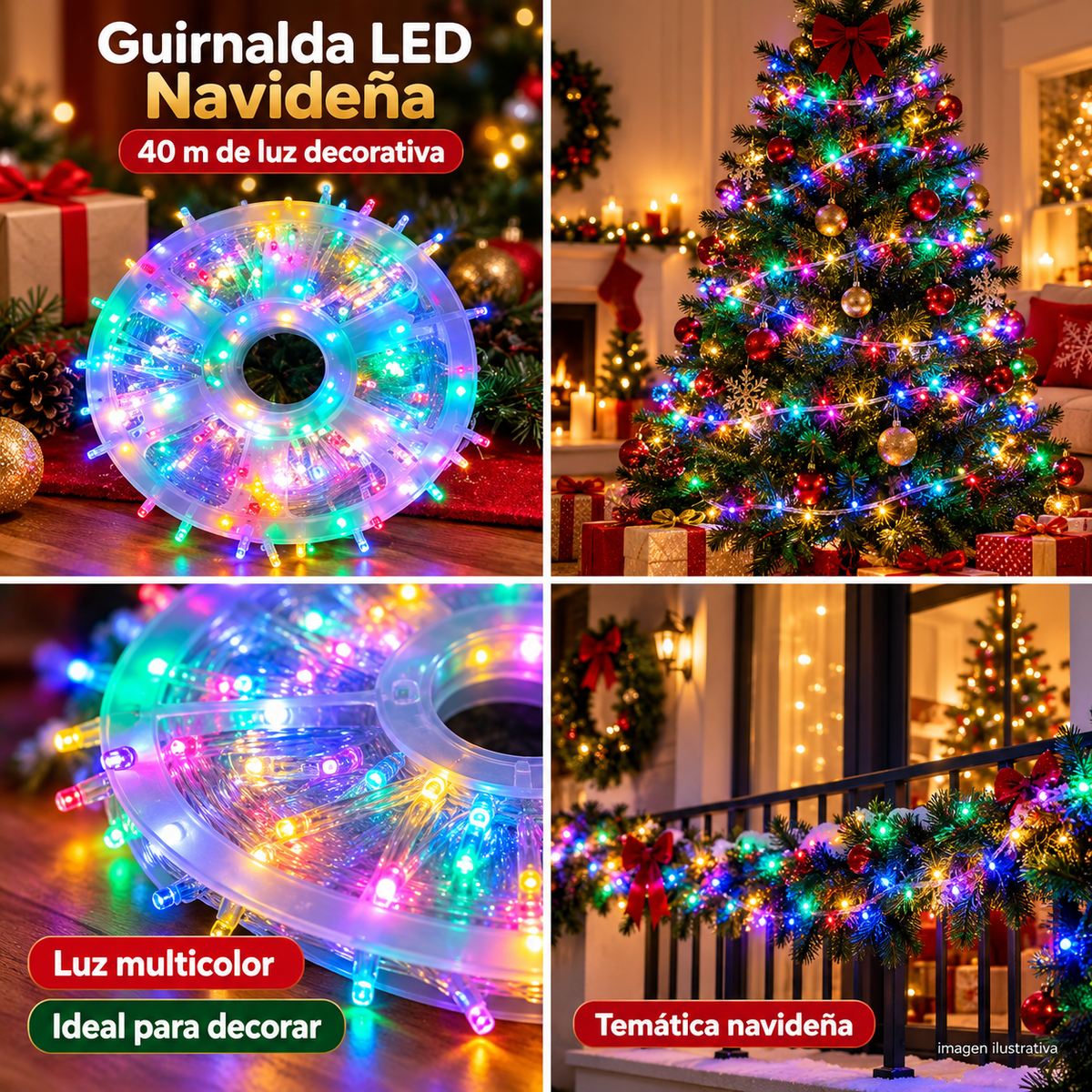 Serie LED Multicolor 40 m W-RSDY70008