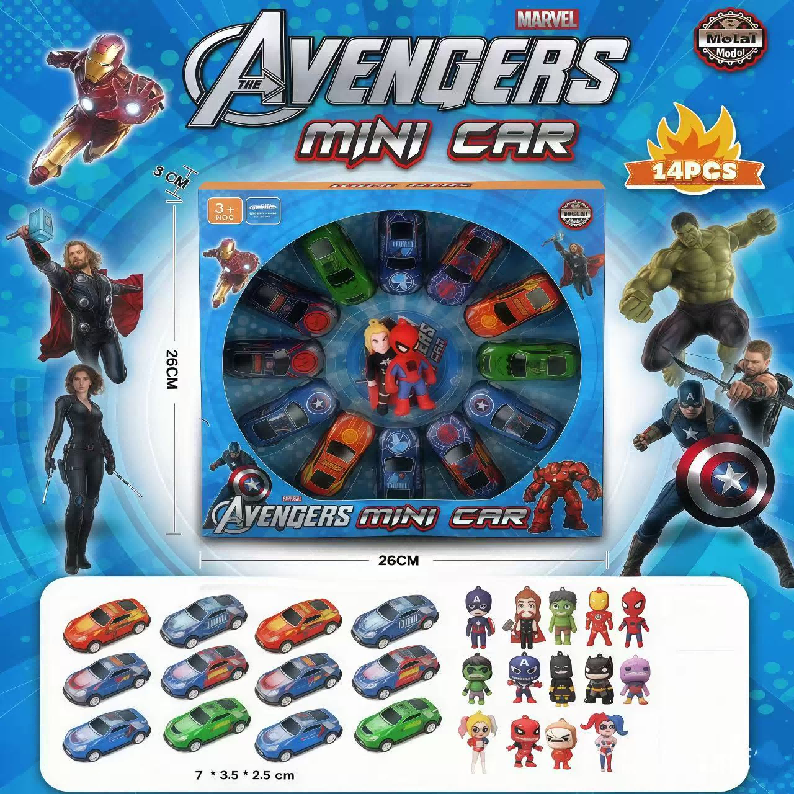 Set de juguetes Avengers y Spider-Man de 14 piezas LU99501, imagen 1