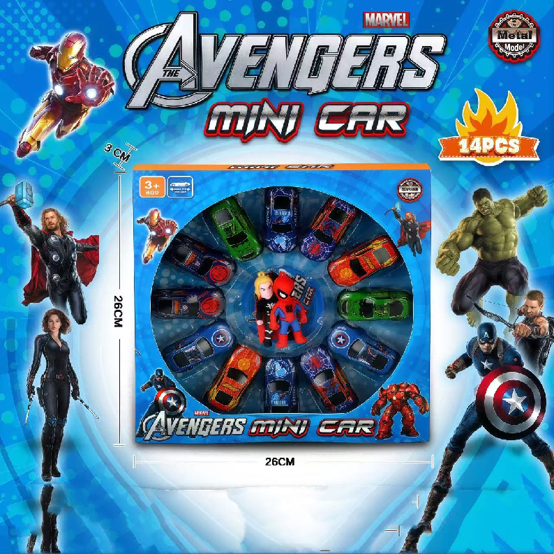 Set de juguetes Avengers y Spider-Man de 14 piezas LU99501, imagen 2