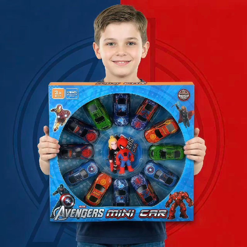 Set de juguetes Avengers y Spider-Man de 14 piezas LU99501, imagen 3