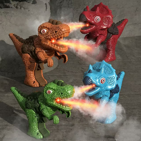 Pistola de dinosaurio con luz, música y efecto de vapor LU99561, imagen 1