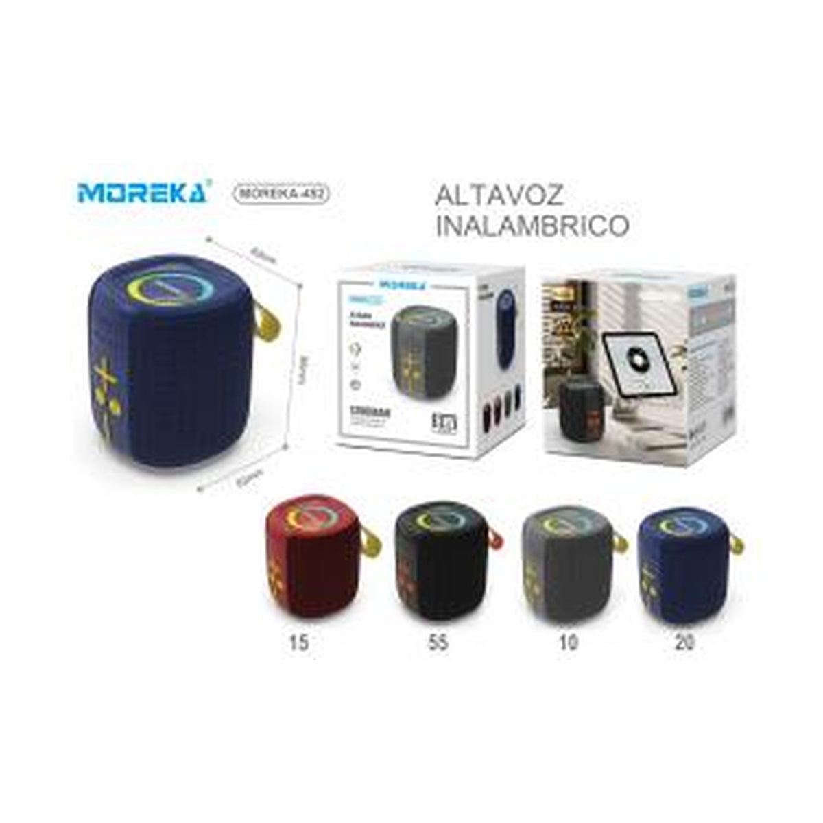 BOCINA BLUETOOTH MOREKA-452 - imagen de producto