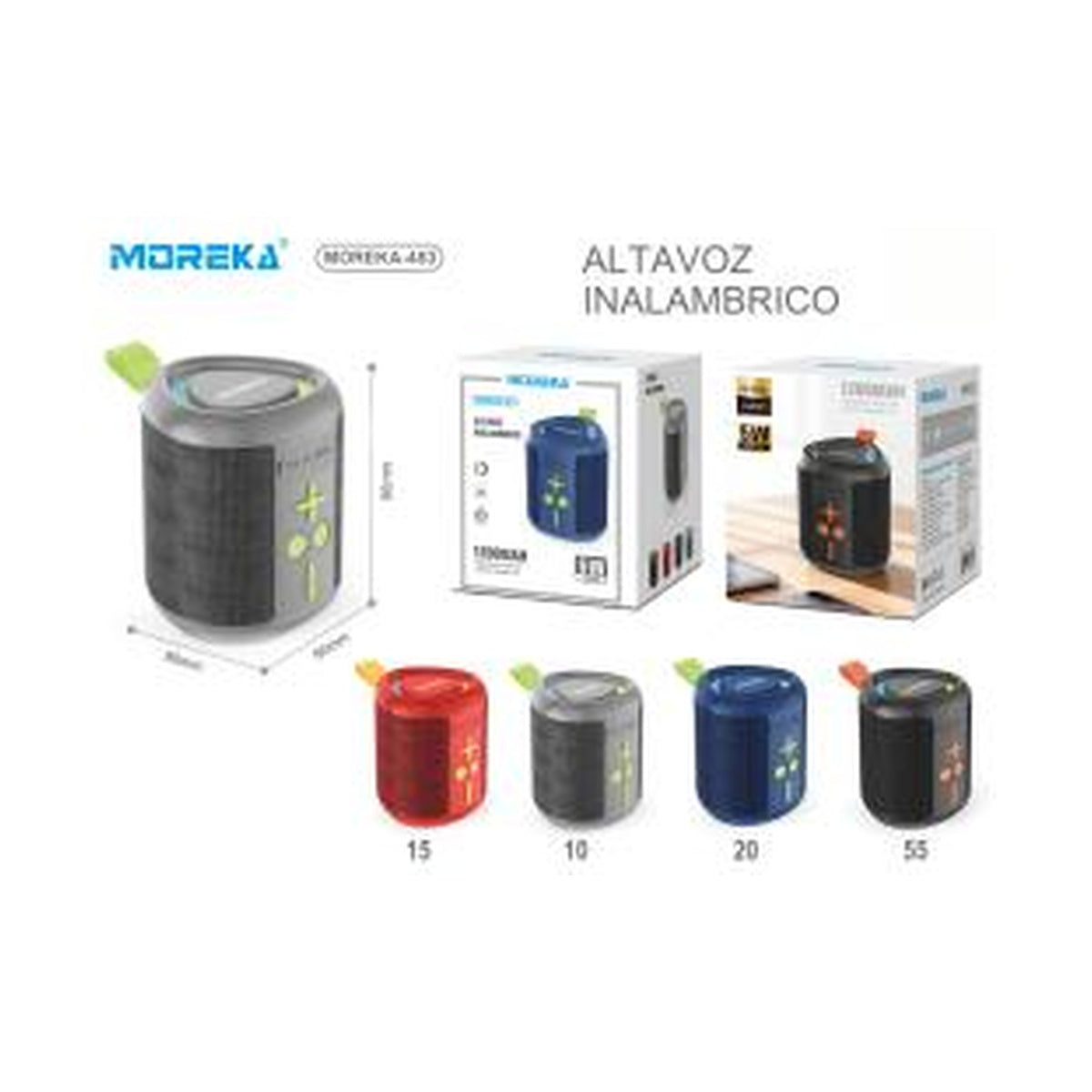 BOCINA BLUETOOTH MOREKA-453 - imagen de producto