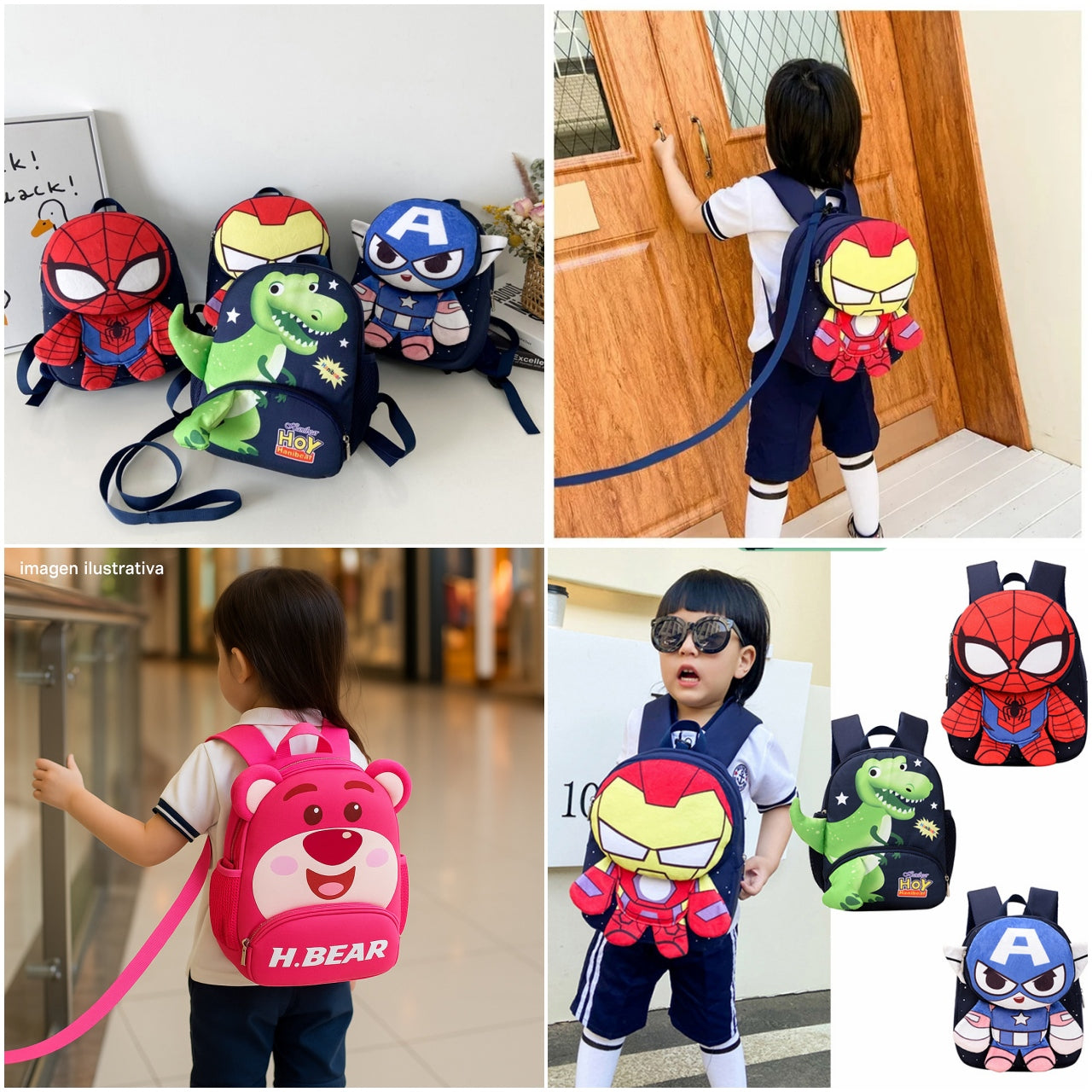 MOCHILA CON CORREA DE SEGURIDAD 324