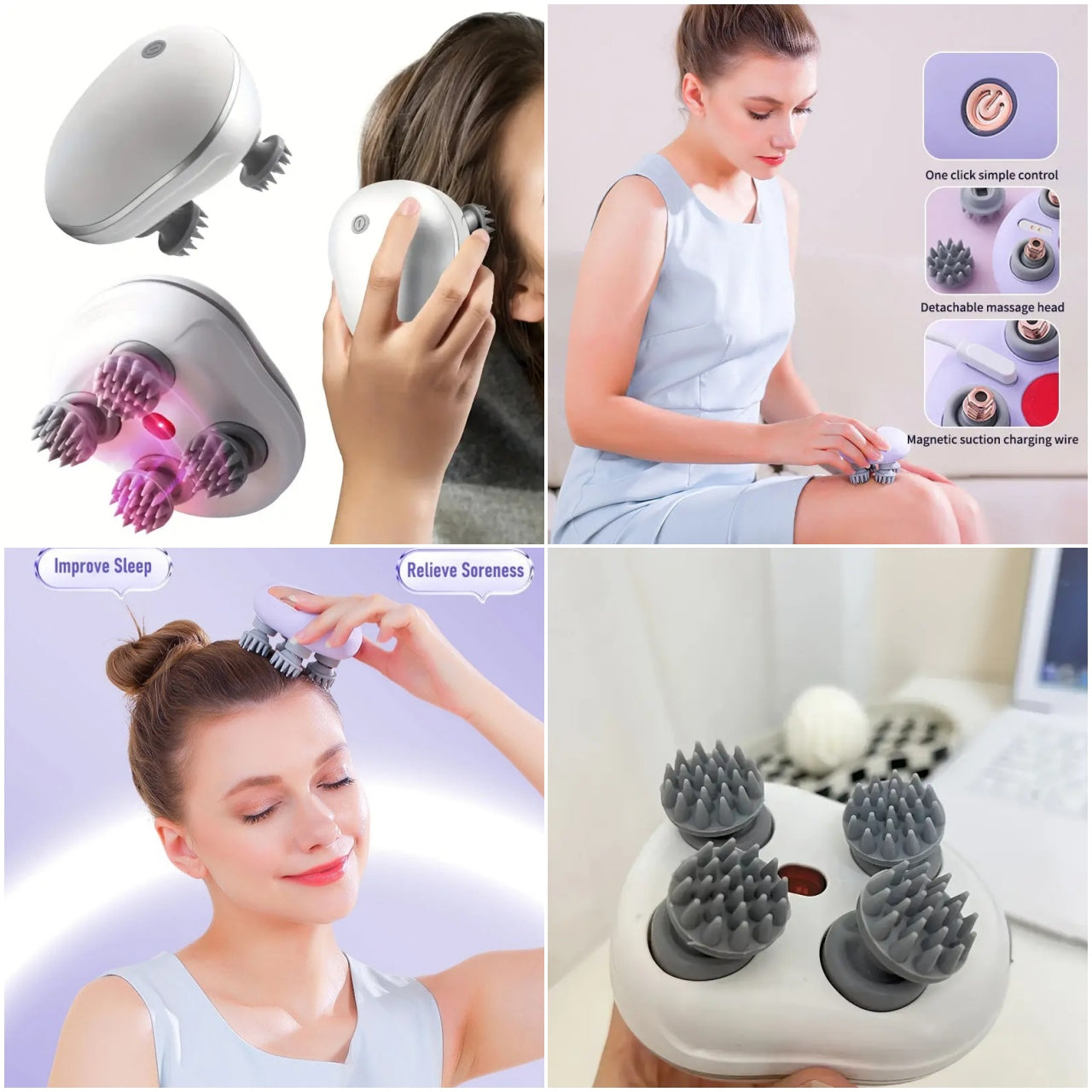 MINI MASAJEADOR ESTIMULACION CAPILAR
