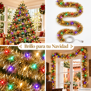 Guirnalda navideña USB de 5 m con 50 luces