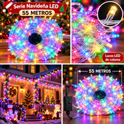 Serie LED multicolor navideña 55 metros