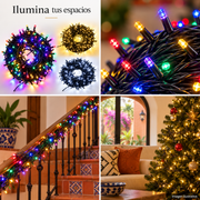 Serie LED de 20 m con 200 luces y 8 funciones