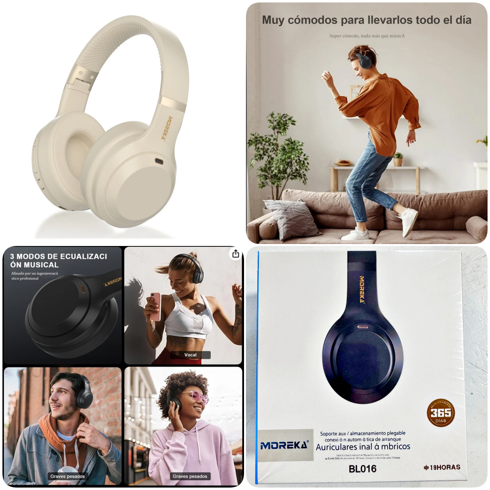 AUDIFONOS MOREKA BL016 BLUETOOTH