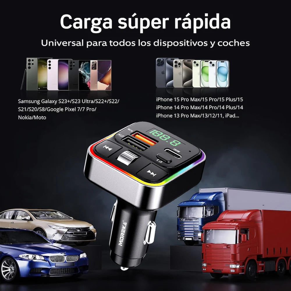 ADAPTADOR MP3 PARA EL AUTO MOREKA CP0070B
