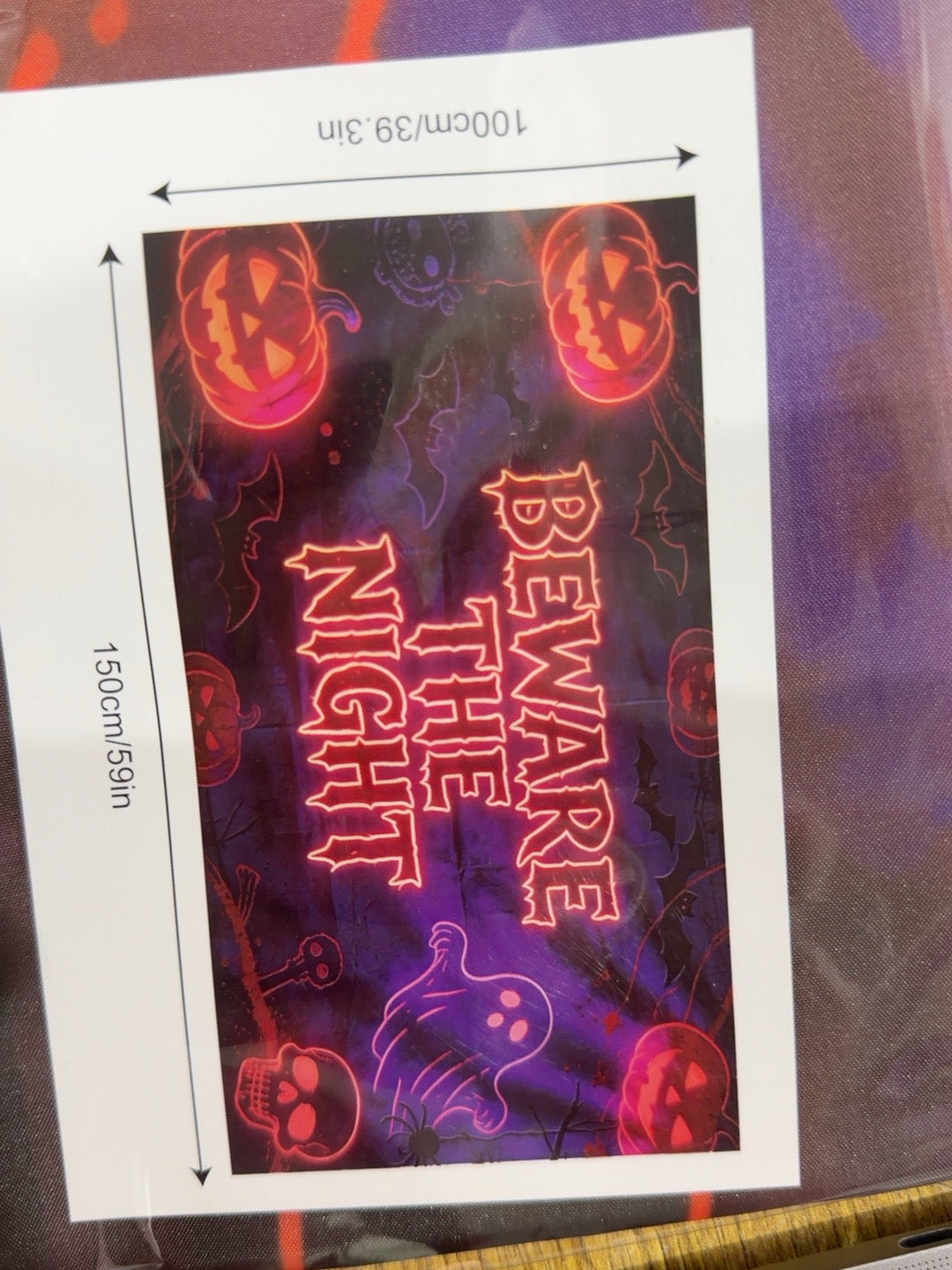 Tapiz Halloween diseño Beware the Night