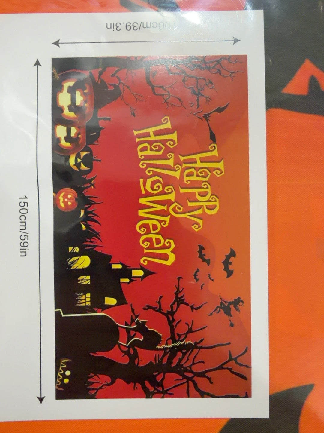 Tapiz Halloween diseño Happy Halloween