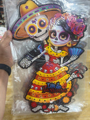 Adorno de pared Día de Muertos modelo catrina