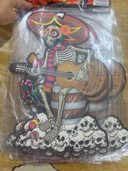 Adorno de pared Día de Muertos modelo guitarra