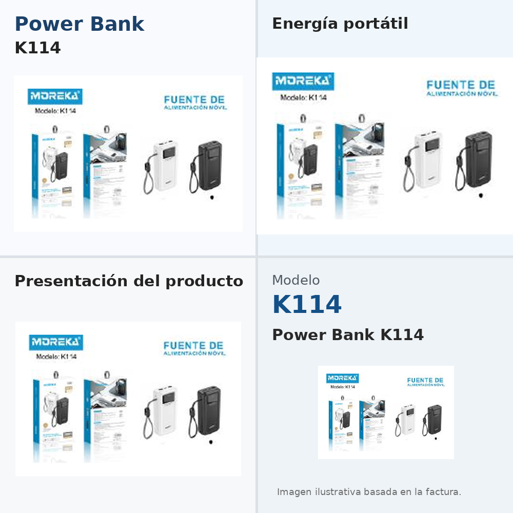 POWER BANK MOREKA K114 - imagen principal