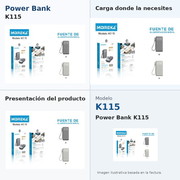 POWER BANK MOREKA K115 - imagen principal