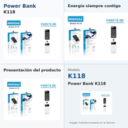 POWER BANK MOREKA K118 - imagen principal