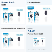 POWER BANK MOREKA K119 - imagen principal