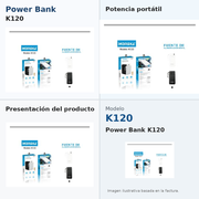 POWER BANK MOREKA K120 - imagen principal