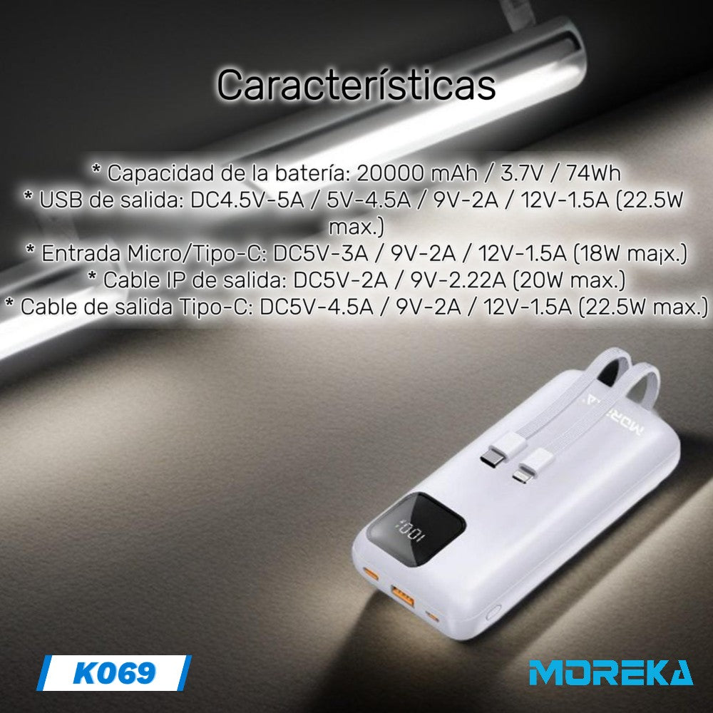 POWER BANK MOREKA k069