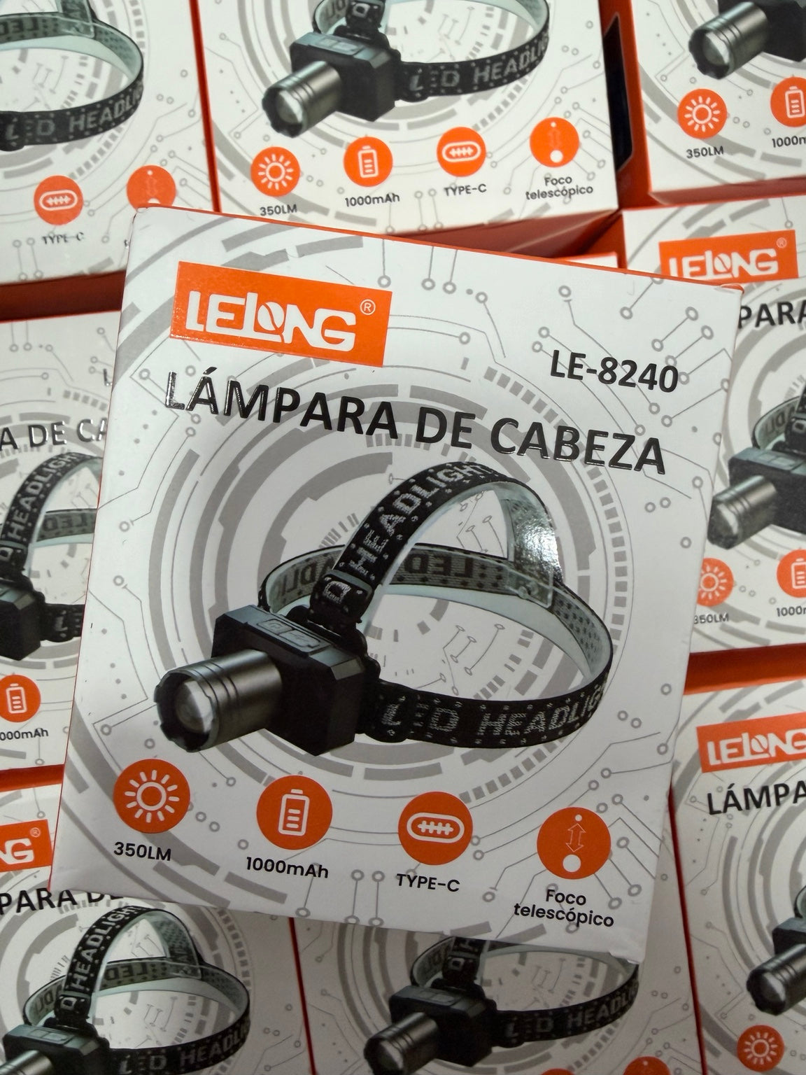 Lámpara de cabeza LELONG LE-8240 frente