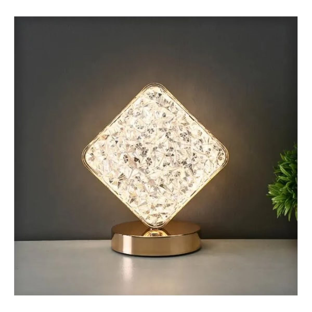 Lámpara con luz cristal