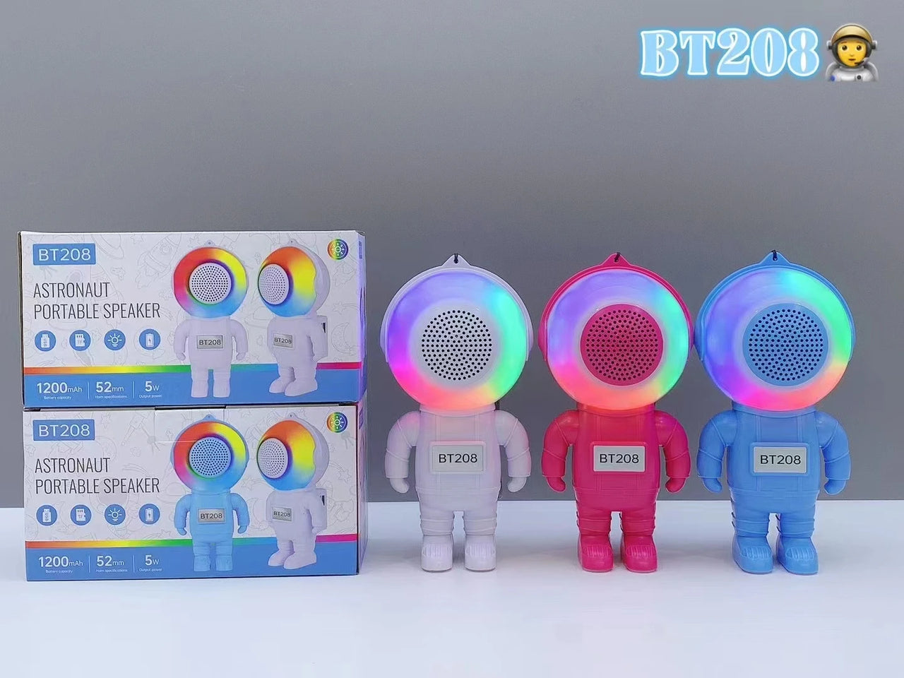BOCINA DE ASTRONAUTA CON LUZ BT208