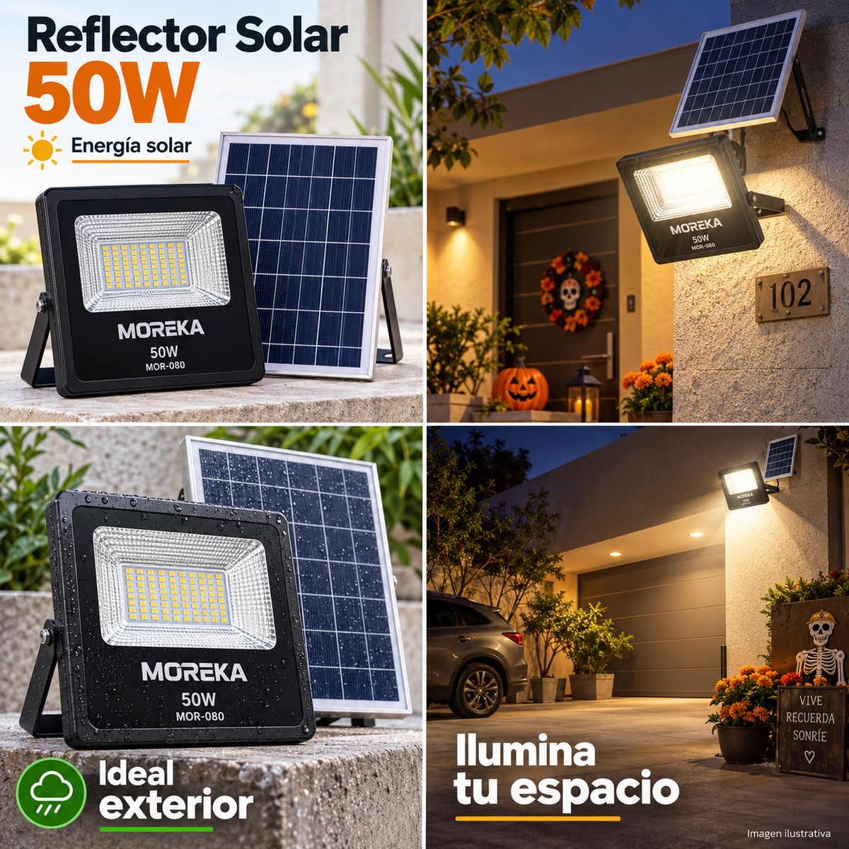 Reflector Solar MOREKA 50W MOR-080 - imagen promocional