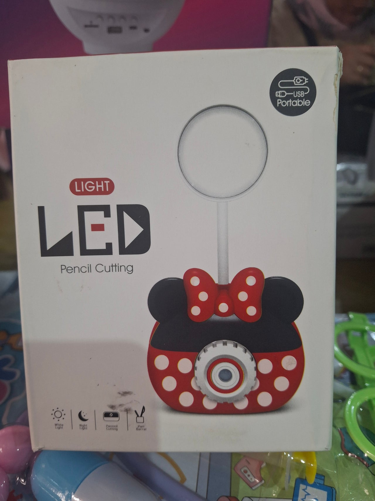 Sacapuntas con luz