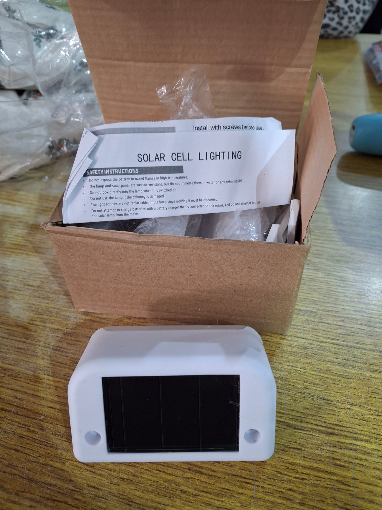 Lámpara solar escalera