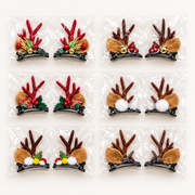 Broches navideños para cabello con astas | SD-5368